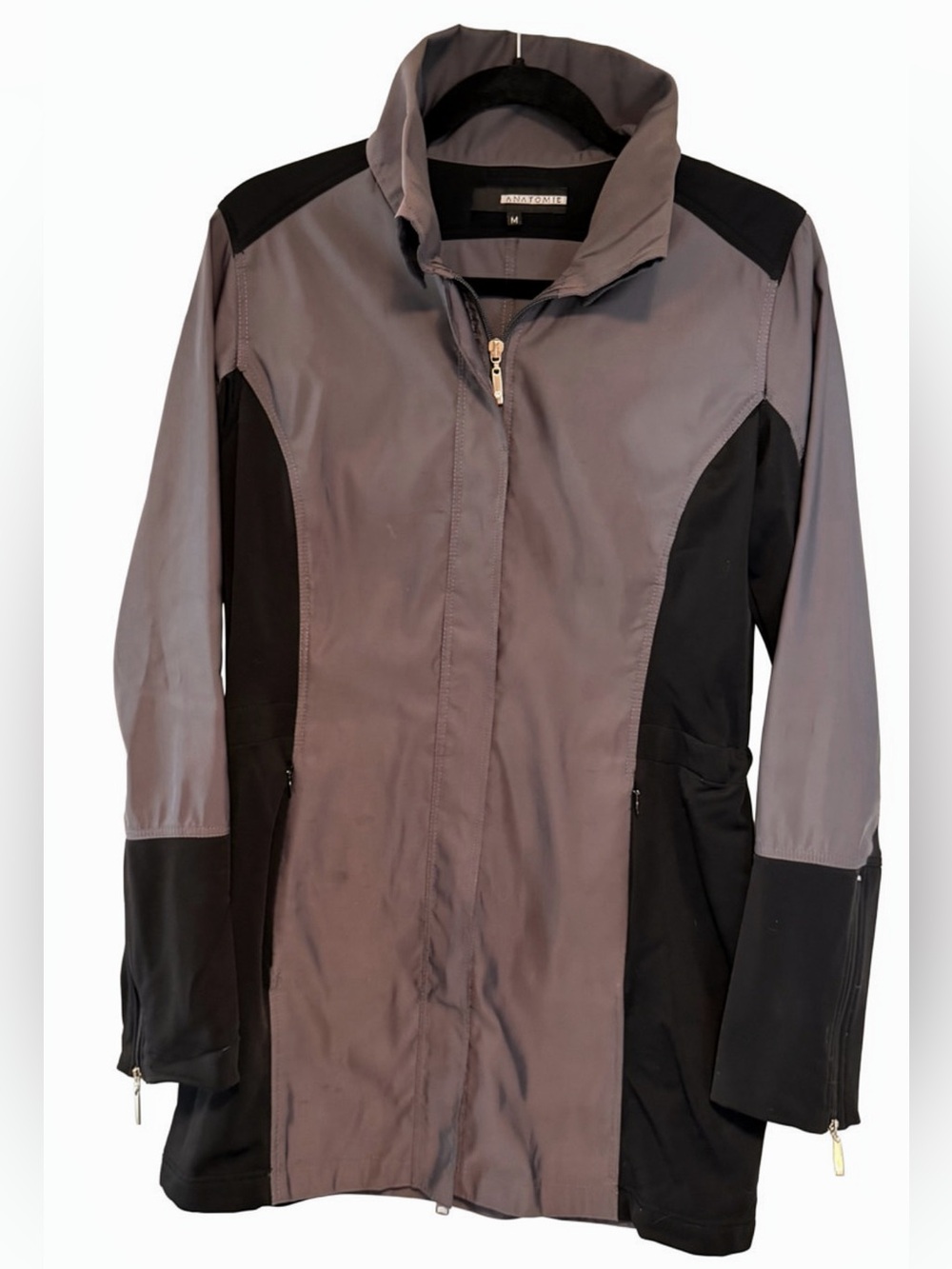 Anatomie Two-Tone Gray and Black Utility Jacket